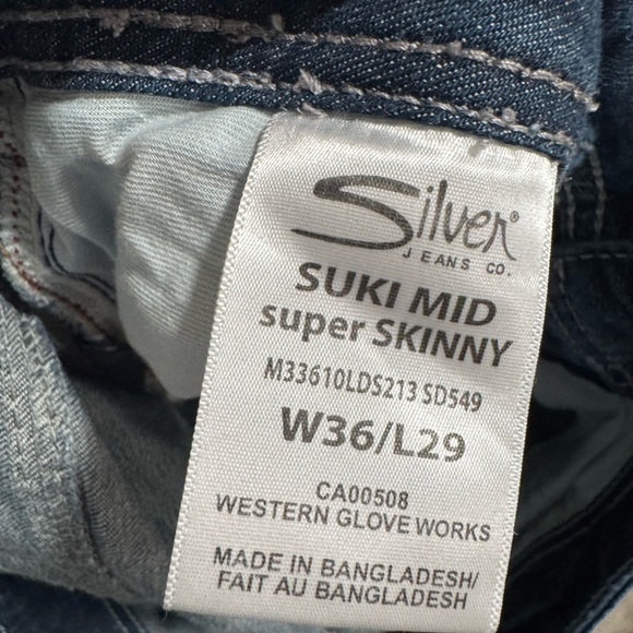 Silver Suki Mid Super Skinny 36x29 - Picture 5 of 5